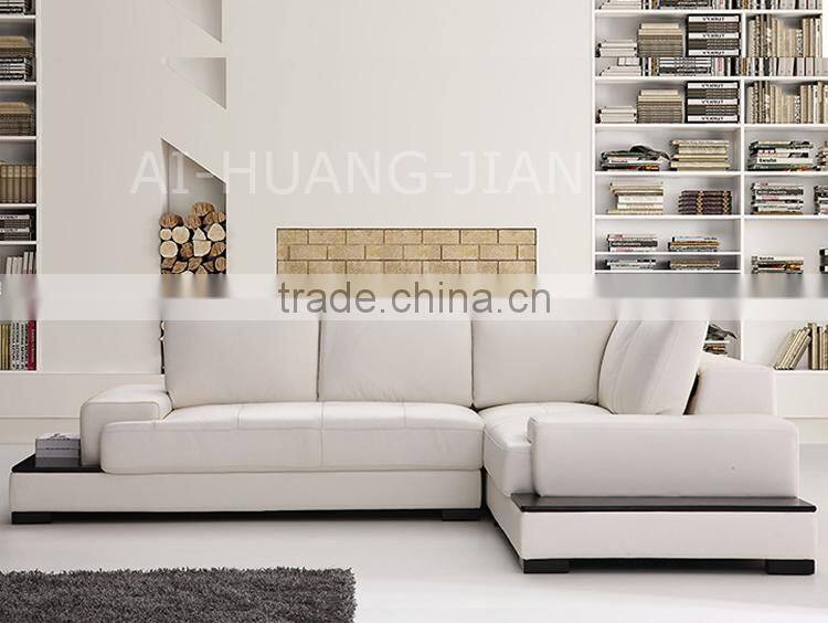 2+3 SEATER 5 LEATHER SOFA WITH Bookshelf the reverse side