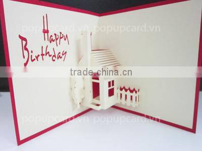 Little love 3d greeting pop up card