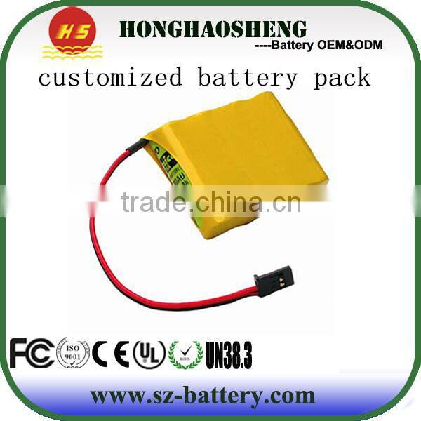 Deep Cycle 18650 2S Rechargeable 6.4v 3000mah LiFePO4 Battery Packs