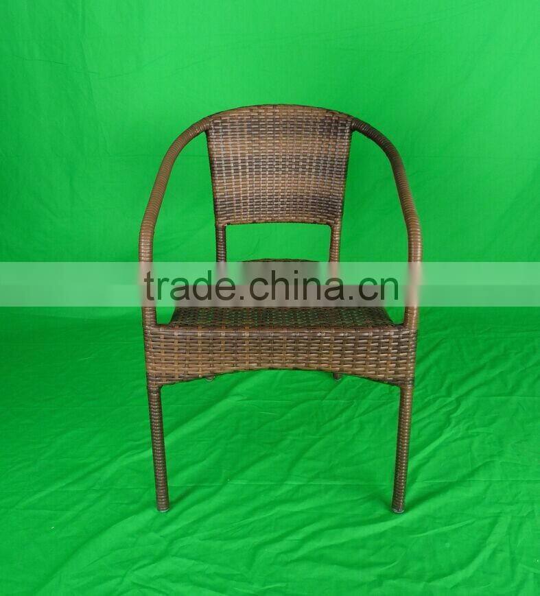 outdoor furniture elegant leisure aluminum rattan wicker coffee garden chair YC021R