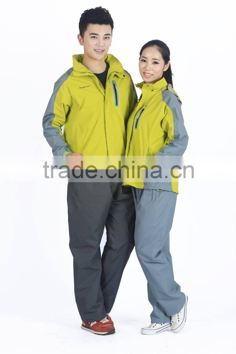 two-piece dress detachable fleece waterpoof windproof scratch resistant fast-dry breathable thicked double layer