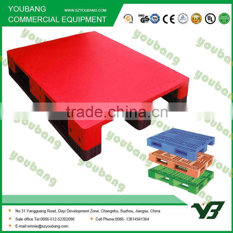 heavy duty plastic pallet with steel inside