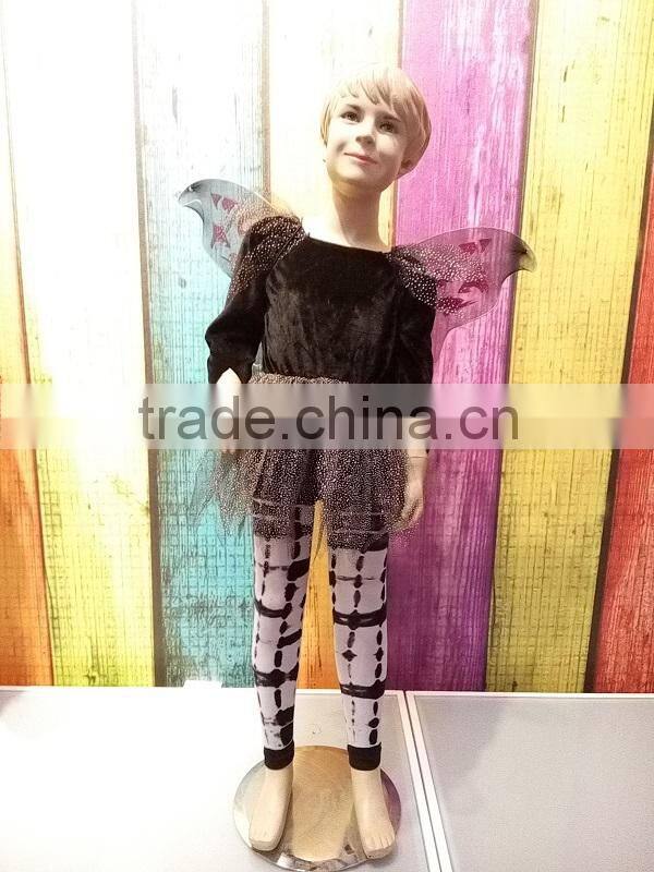 cheap wholesale child fairy costumes 1year baby girl black chiffon fairy dress