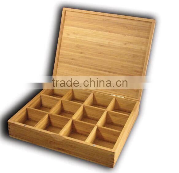 Wooden tea bags box wholesale (WT-1404)