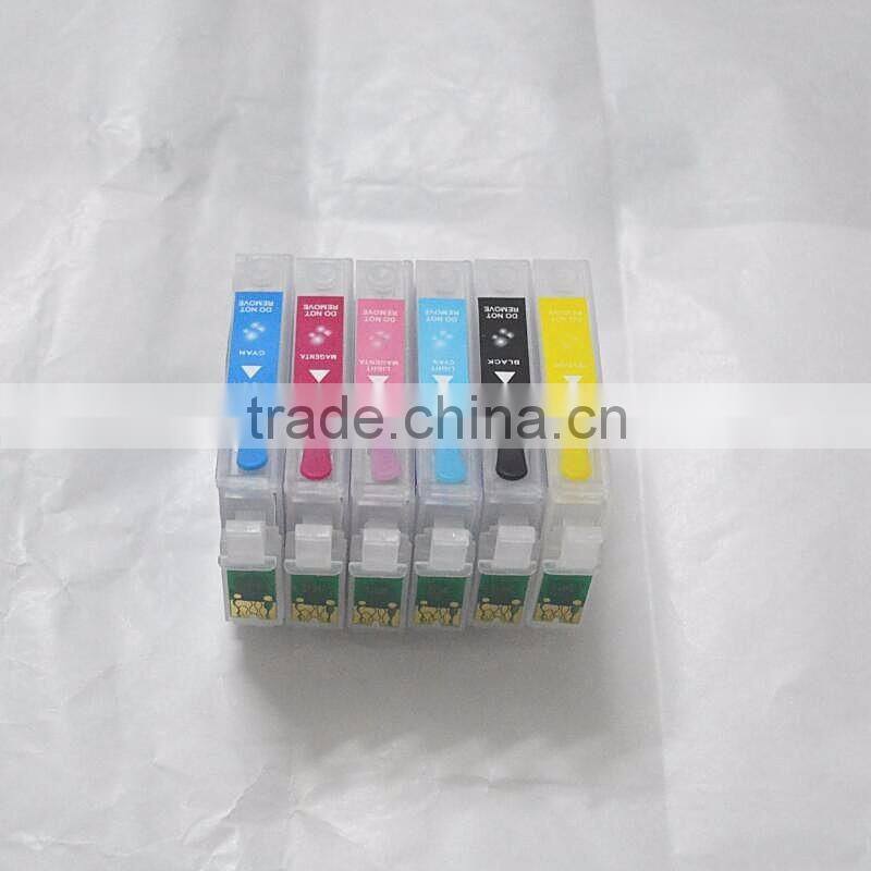 T0851 T0852 T0853 T0854 T0855 T0856 Refillable Ink Cartridge For Epson Photo 1390 Refill Cartridge With Chip