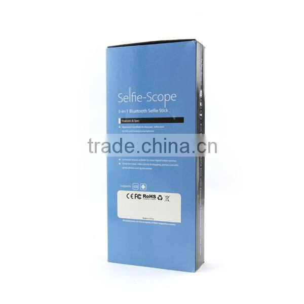 2015 Wholesale Aluminum Alloy Selfie Stick Bluetooth Camera Bluetooth Monopod Selfie Stick for Phone