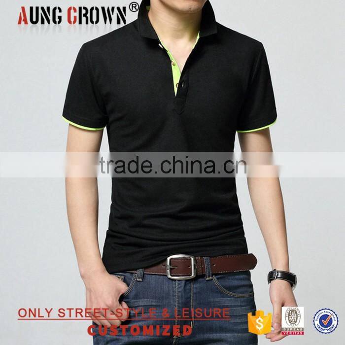 Custom Made T-Shirts Men Polo Soft 100% Cotton Cheap Blank