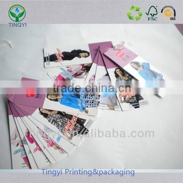 custom fasion cloth paper hang tag