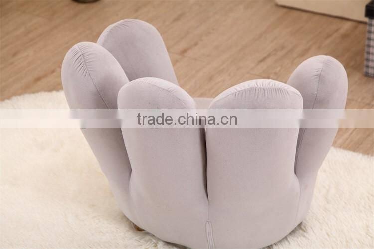 Wooden Frame Velvet Fabric Finger Sofa