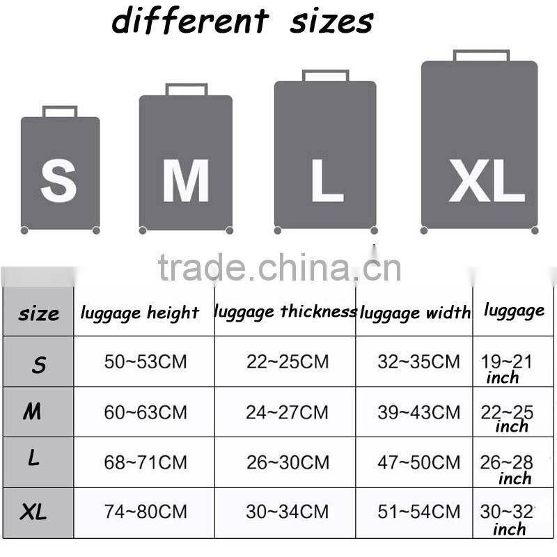 Stronger Elastic Neoprene Suitcase Cartoon Pattern Luggage Protection Cover
