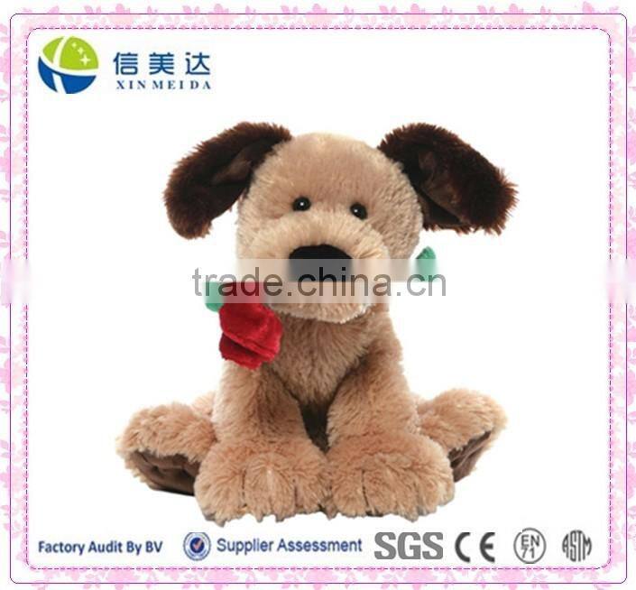 Lovely plush stuffed valentine's day dog toy