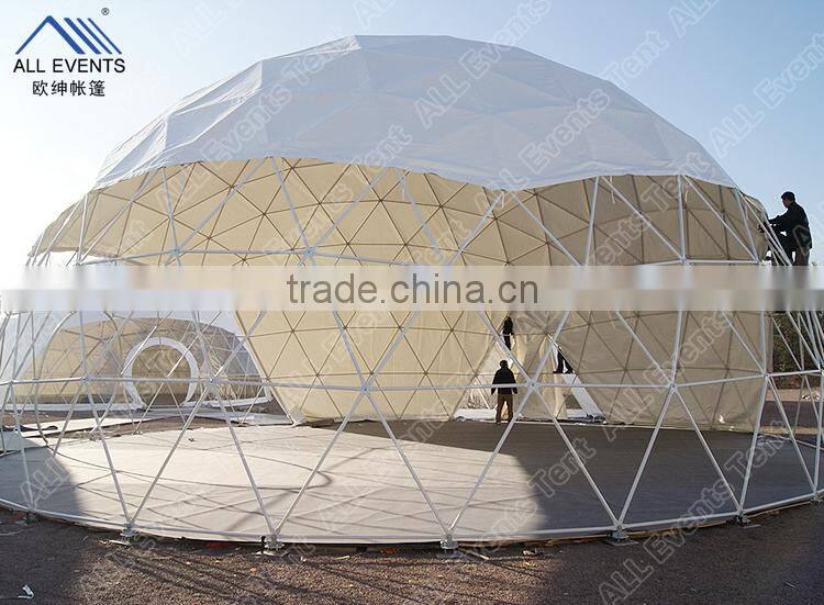 Factory direct sale 15m dome tent for fashion shows