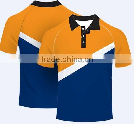 Custom 2015latest design Sport cool dry sublimation polo wear