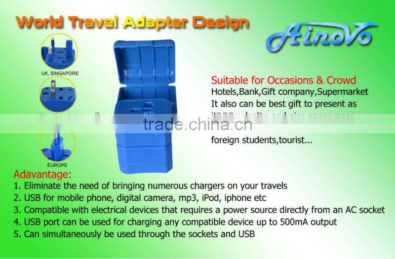 universal wall socket usb charger
