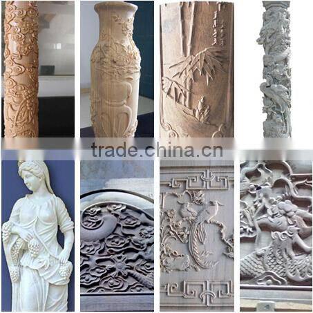 China 3.2kw spindle round guide rail metal cnc carving machine 6090