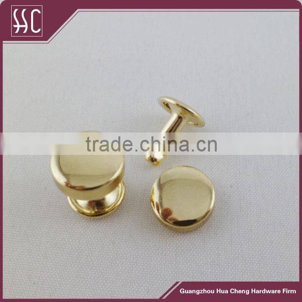 10mm High Quality Metal Light Gold Bag Rivet