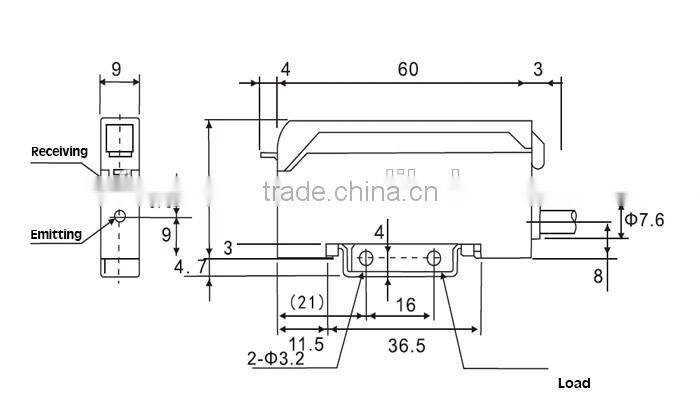 FF-12H high speed NPN 12-24V DC fiber optic amplifier with potentionmeter