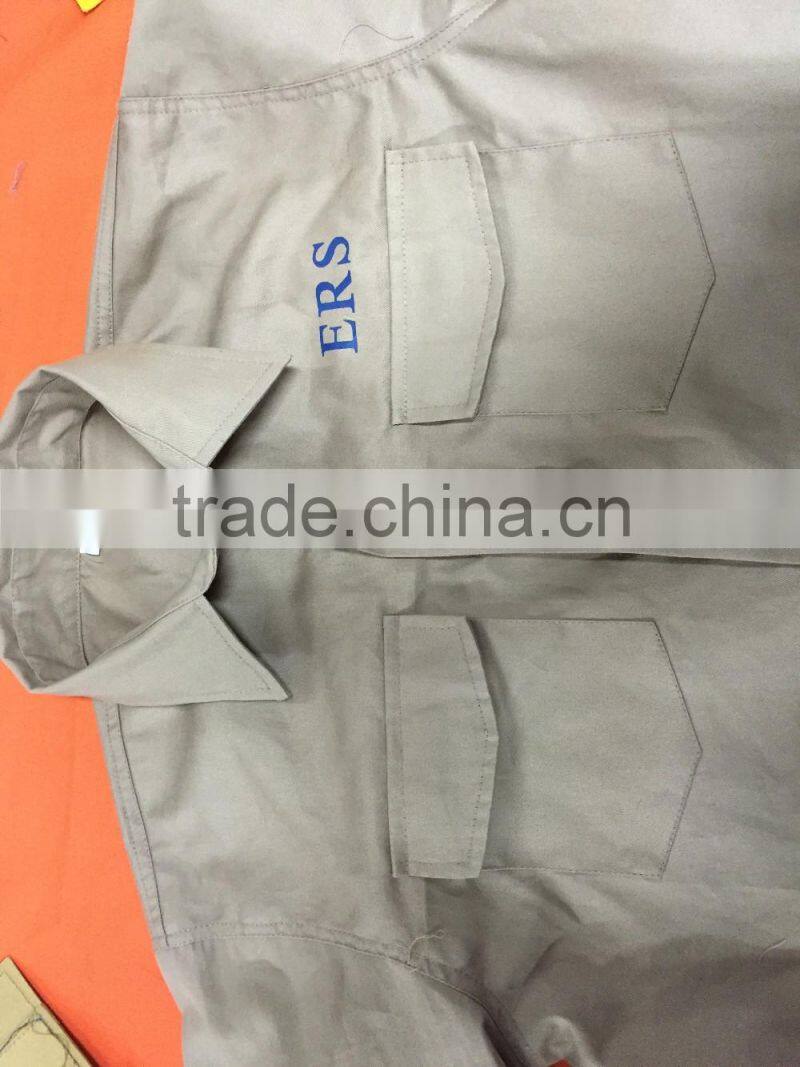 cotton jacket for welding workers,industrial working coat with logo