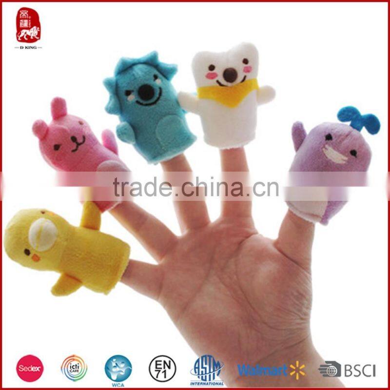 Factory customized Cheap Cute Cartoon Animal Finger Puppet
