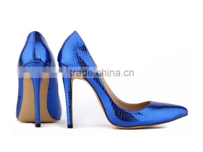 2015 New Brand Women Sexy Snake Grain Design Wedding Party Evening Shoes Ladies Pointed Toe High Heels Dress Shoes