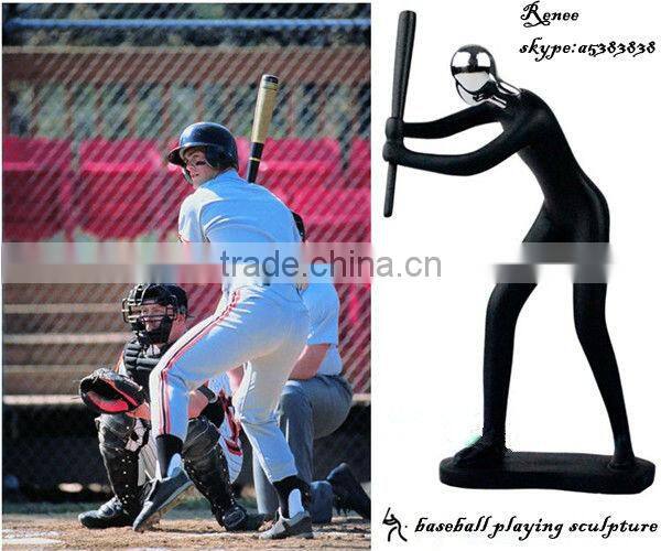 modern sculpture + baseball sculpture, fashion resin sculpture 2013