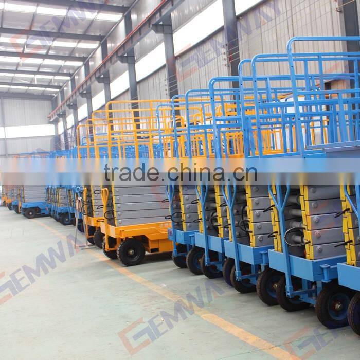 Mobile crank arm lift platform hydraulic scissor lift