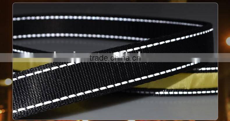 New Promotion Solar charging dog leash USB rechargeable LED lead