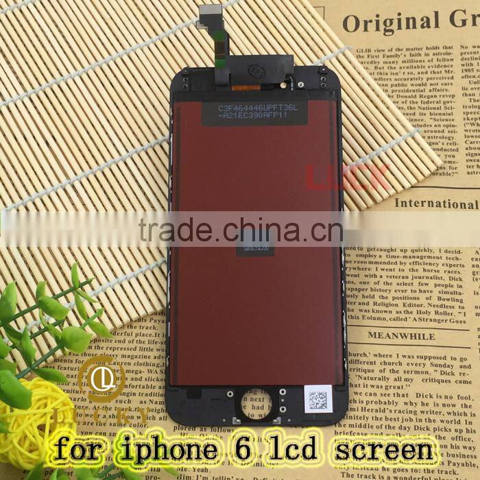 Whosale Mobile Phone lcd for iphone 6 lcd screen digitizer 4.7inch Replacement White Black DHL Free Shipping