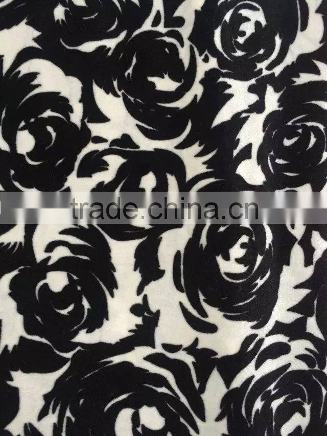 Good Quality Fabric Korea Spun Print Velvet for Lelenga Choli