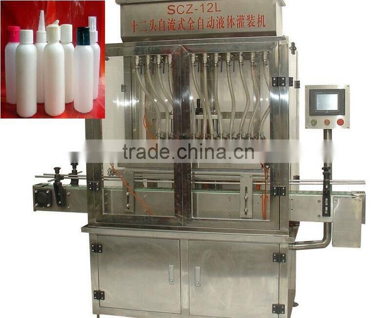 6 heads Automatic PE milk bottle filling machine with CE certificated factory price
