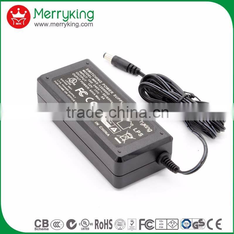 eu us uk au wall plug desktop 60w 12v 5a laptop adapter