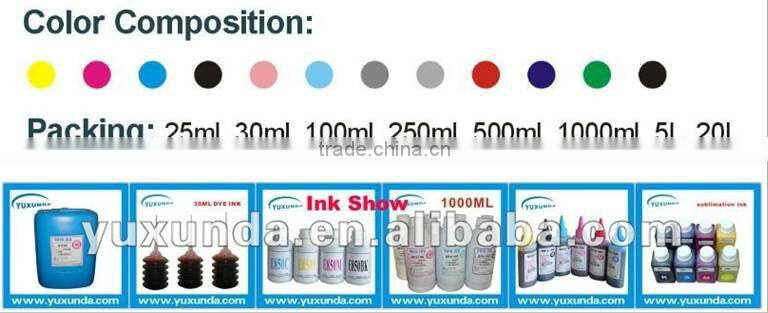 Yuxunda high quality pigment ink for hp inkjet printers