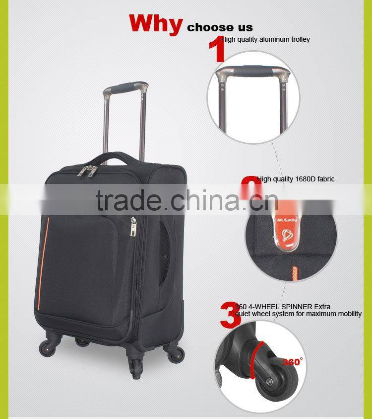 2016 Luggage and Travel Bags Professional wheeled aluminum trolley flight case