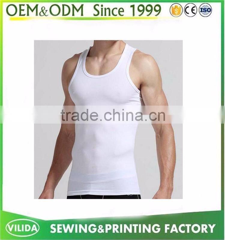 Gym Singlet Mens Vest Stringer Bodybuilding and Fitness Men' Sports Tank Top OEM