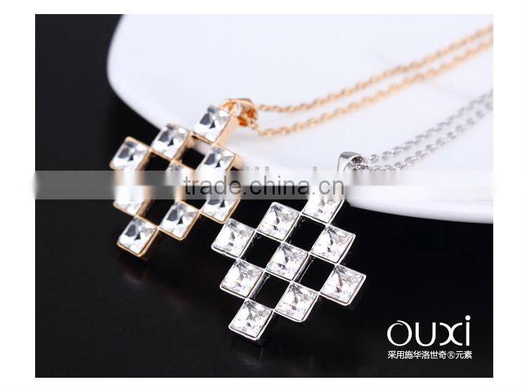 OUXI fashion high end fashion jewelry necklace wholesale 10086