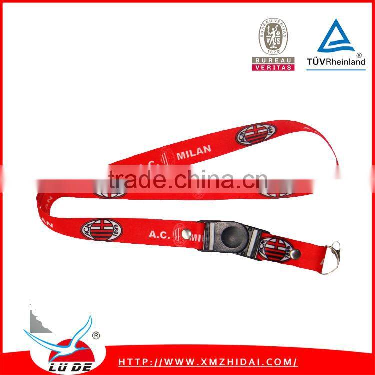 2015 direct factory high quality heat transfer printed lanyard with cusom logo