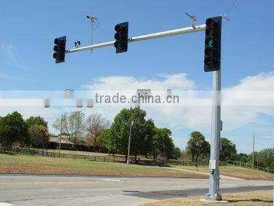 road traffic signal pole
