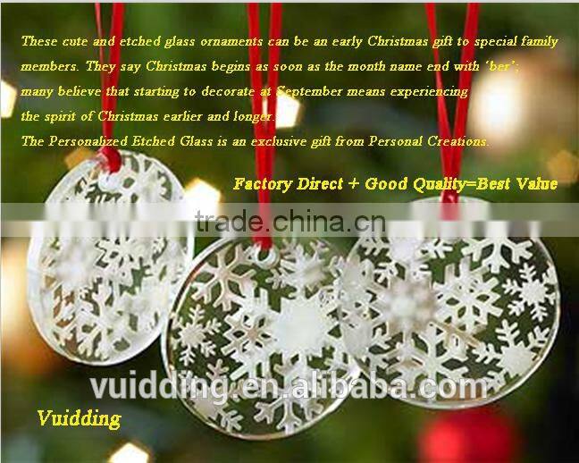 Hanging Glass Arch Shape Ornaments For Christmas Tree Decor