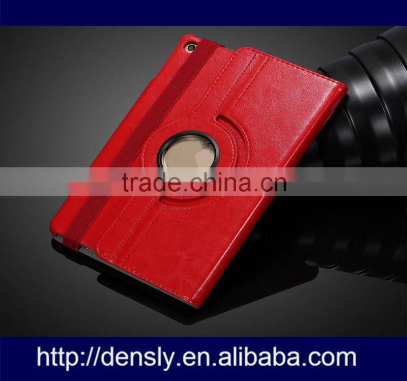 New 2015 Folded ptotective case for ipad mini 4 360 Degree Rotating stand leather case For Apple iPad mini 4