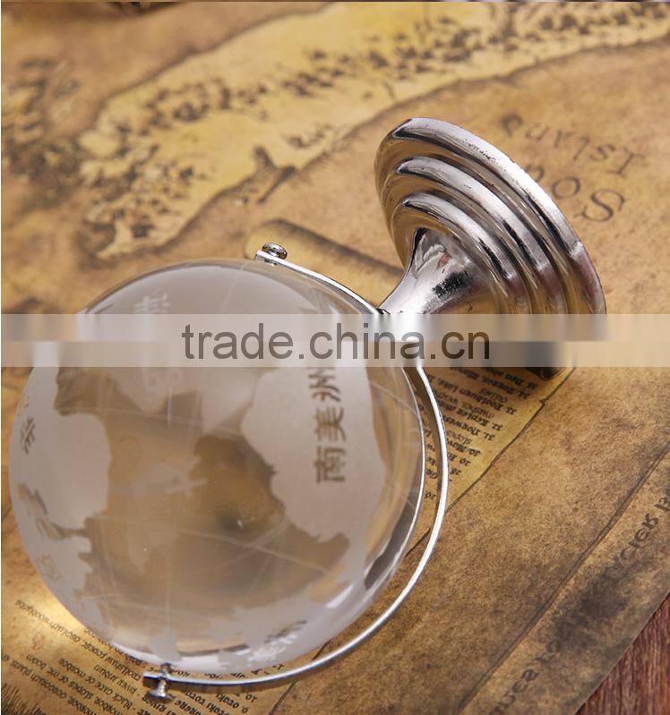 Wholesale new customized size of rotating crystal globe