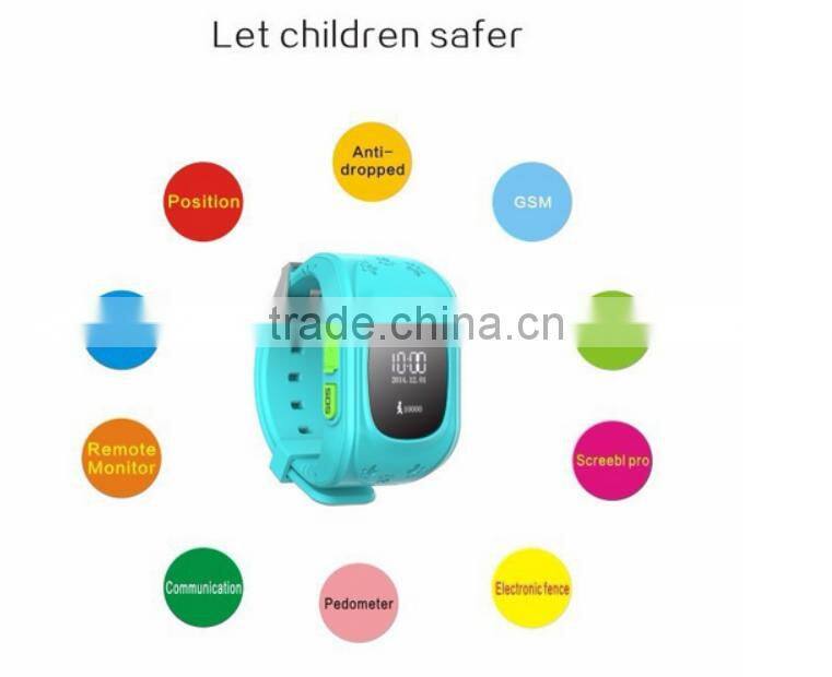 silicone kids smart watch gps tracker