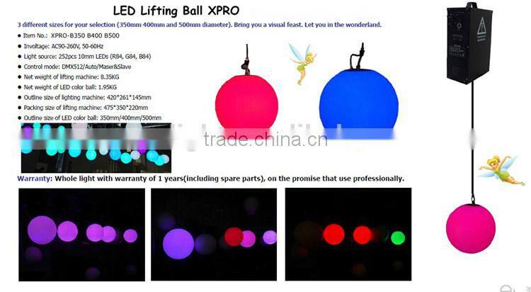 Christmas lighting dmx led color change led lift ball