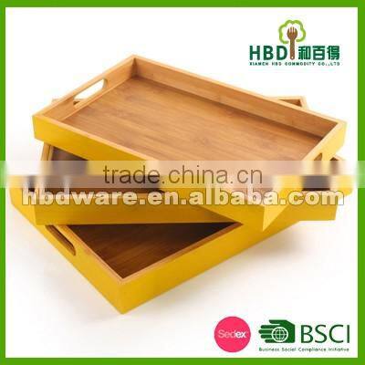 FDA certificated bamboo serving tray