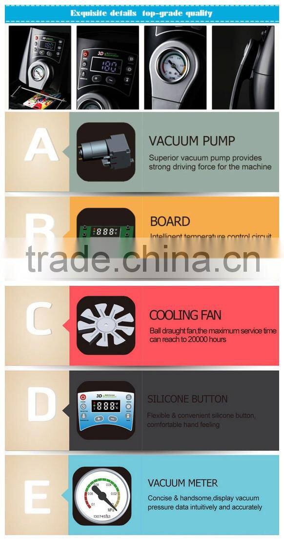 High quality MINI 3D Sublimation Vacuum Machine for Cell Phone cover/Mugs Heat Press Machine