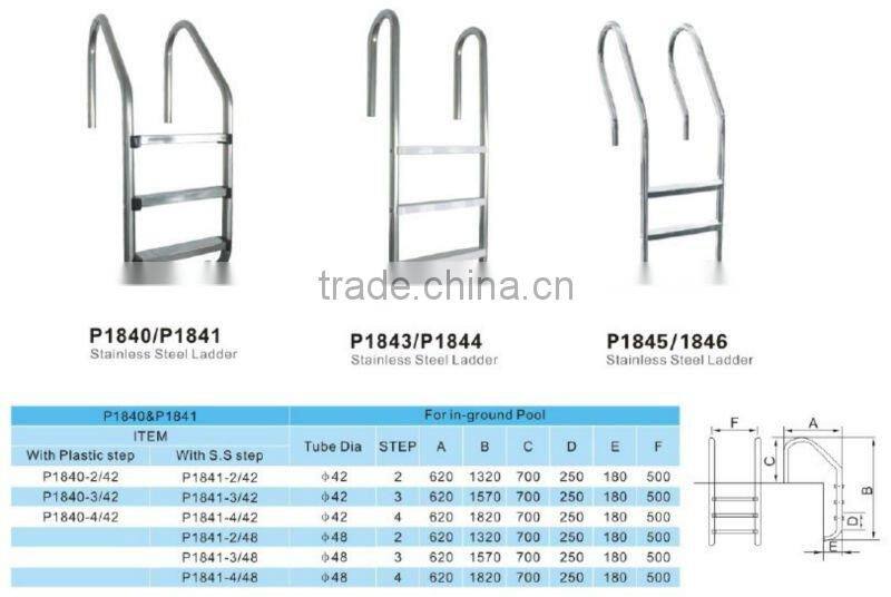 Precision Swimming Pool Ladder, Safety Step Ladders with Handrail P1841