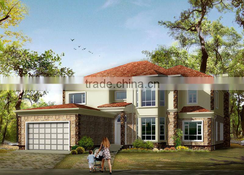 LUXURY STEEL STRUCTURE PREFABRICATED COTTAGE