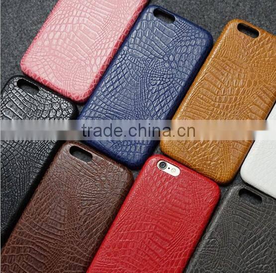 Boshiho croc skin leather waterproof phone case 2016