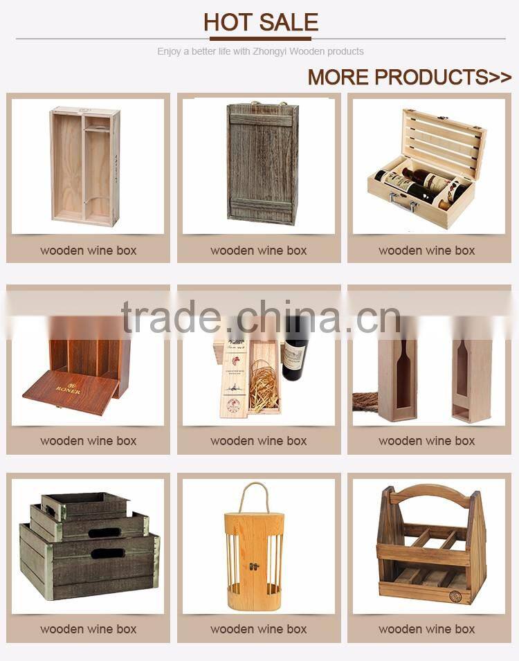 China Supplier china factory custom pine wood 12 bottle wooden wine box