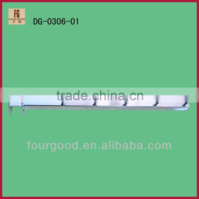 garments shop metal disply hook fix on wall panel