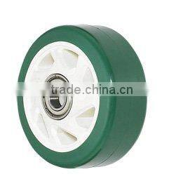 Heavy Medium Duty PVC Diamond Wheel With Double Brake